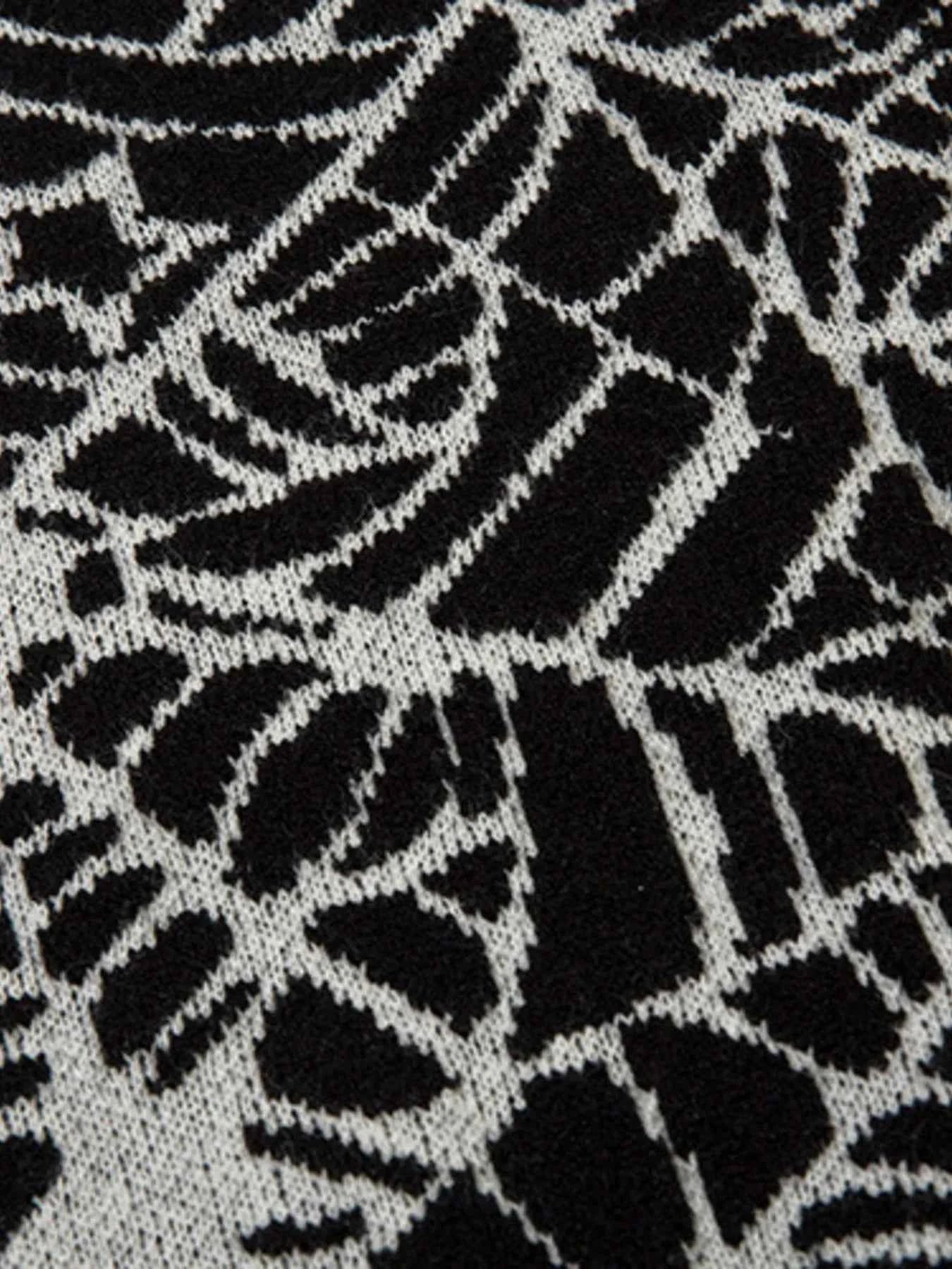 Men's Spider Web V-Neck Sweater Vest